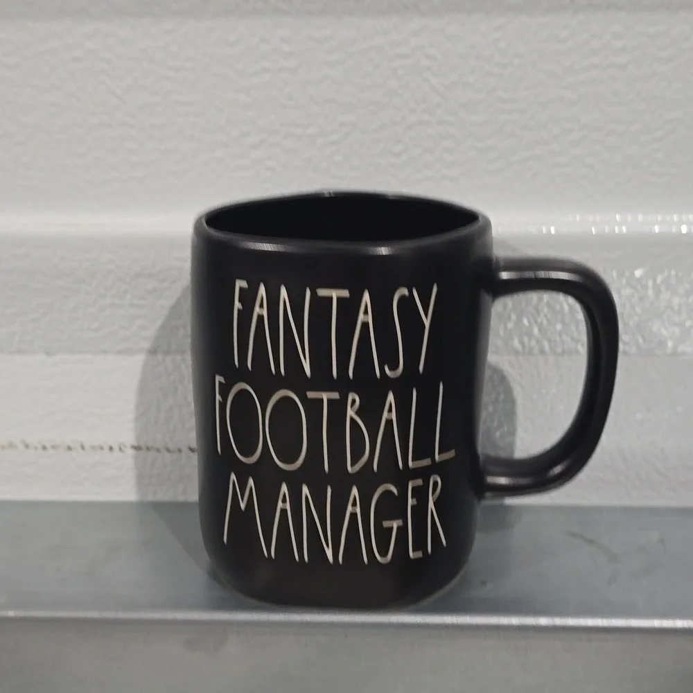 Rae Dunn Black Coffee Mug Fantasy‎ Football Manager